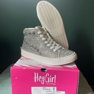 Silver Rhinestone Sneakers
